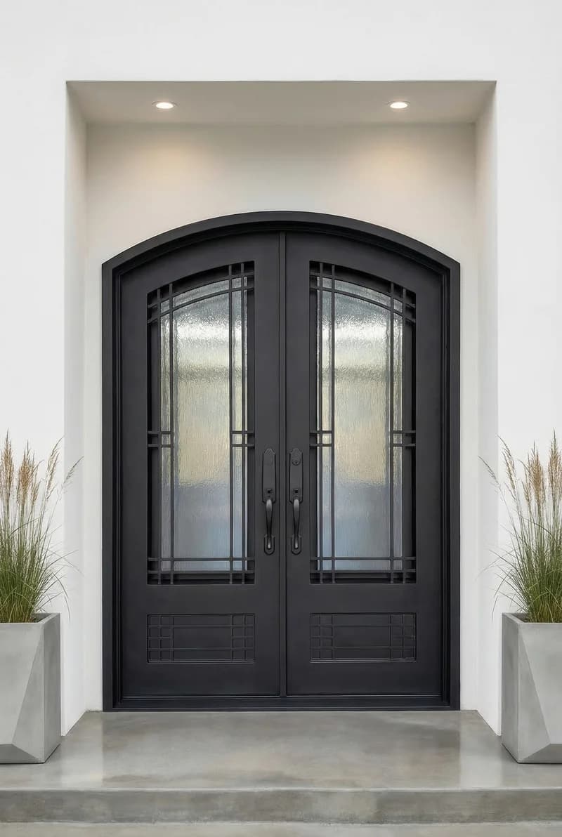 Eyebrow Top Double Door in setting - DE002