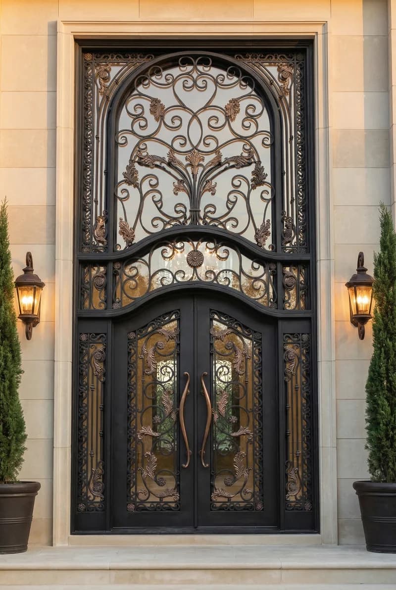 With Sidelights Double Door in setting - DT001