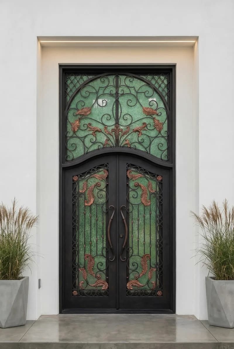 With Sidelights Double Door in setting - DT003