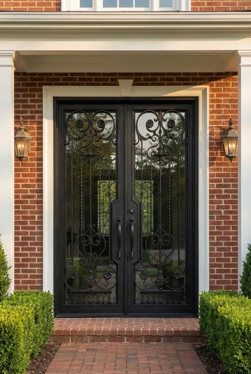 With Sidelights Double Door in setting - DT004