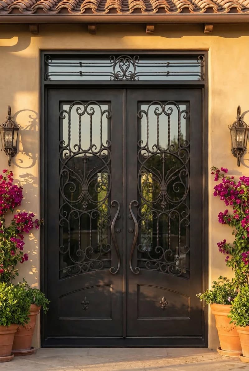 With Sidelights Double Door in setting - DT010