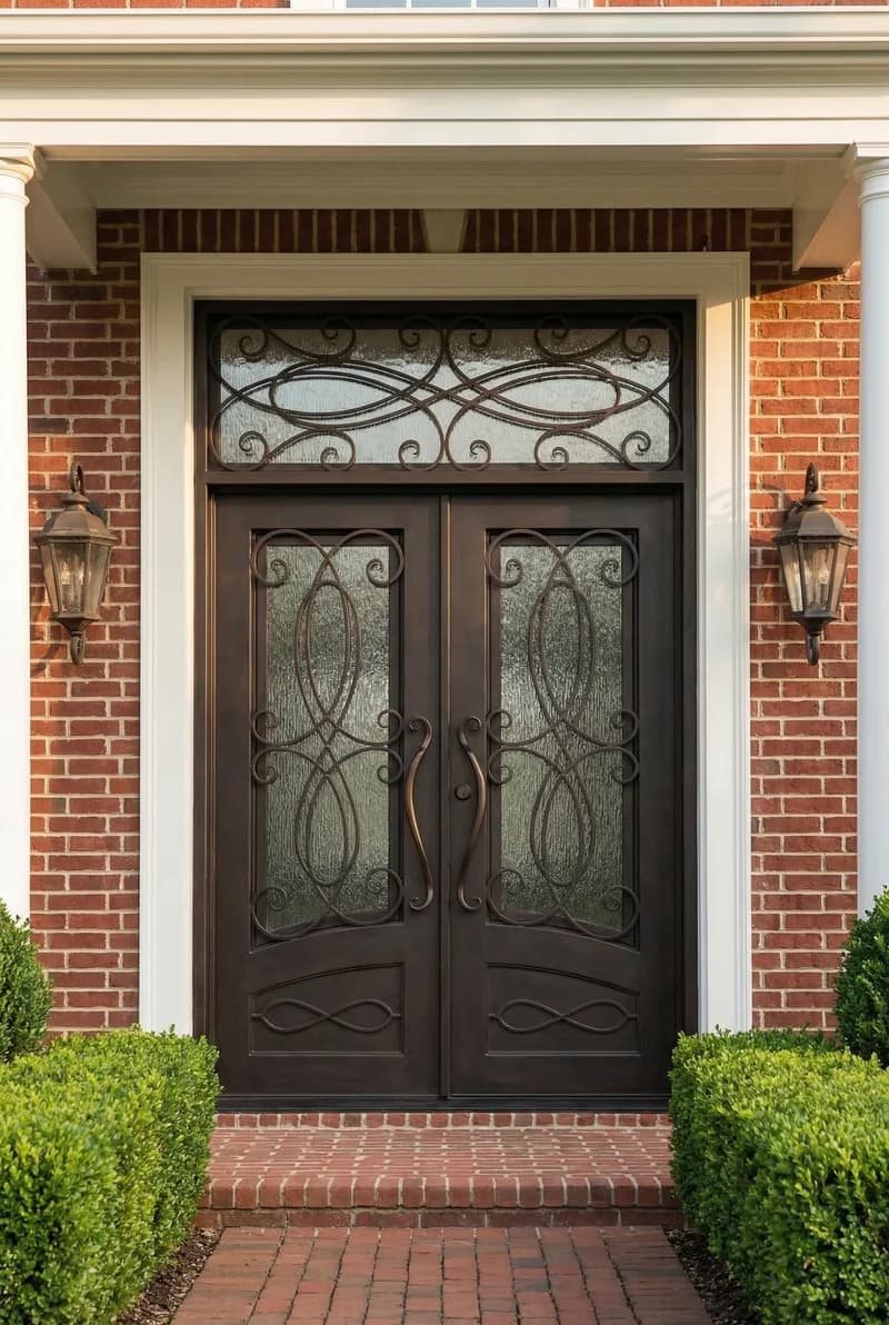 With Sidelights Double Door in setting - DT012